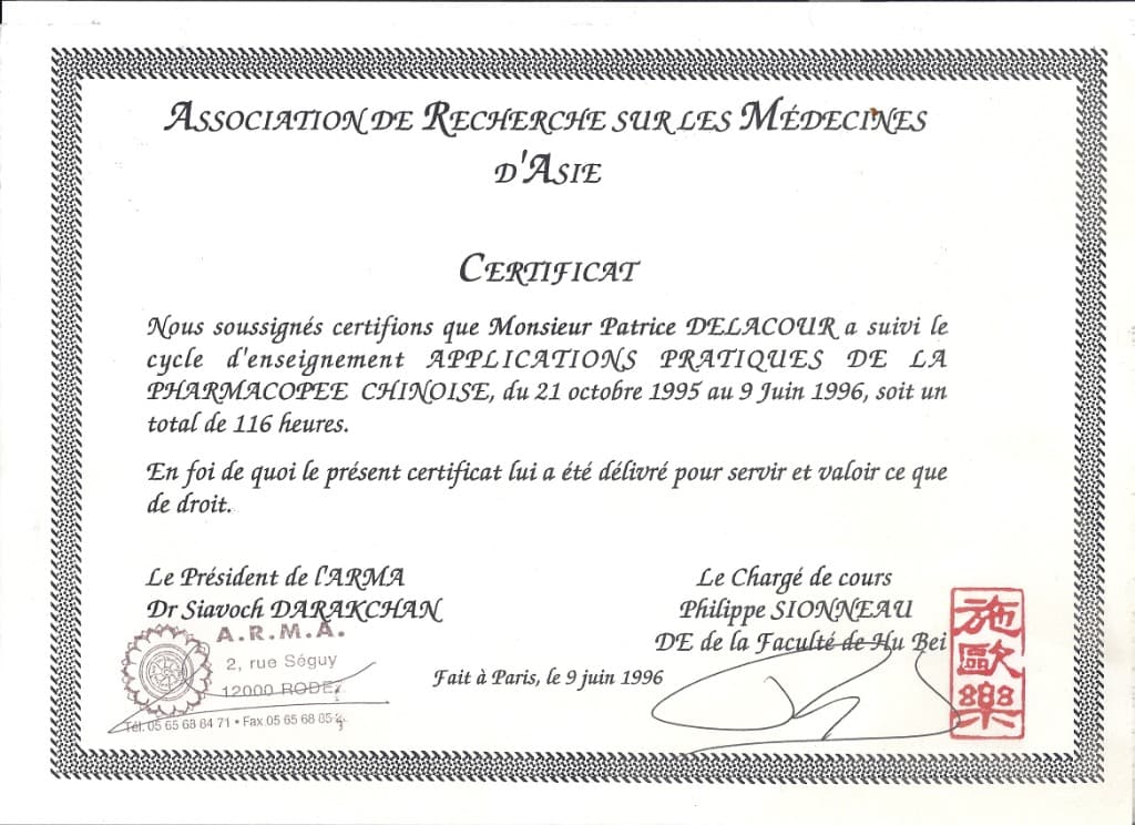 Applications Pratiques de la Pharmacopée Chinoise (1996)